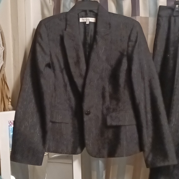 FINAL PRICE NWOT NIPON BOUTIQUE black, 2-pc pantsuit w flap pockets 14 - Picture 5 of 16